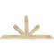 Ekena Millwork Saratoga Rough Sawn Timber Gable Bracket, Douglas Fir, 60"W x 38"H x 2"D x 4"F, 15/12 Pitch GBW060X38X0204SAR00RDF - alternate 5